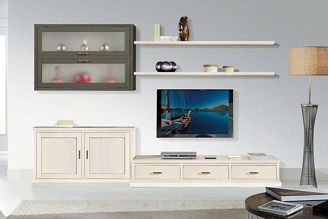 Soggiorno componibile rovere - composizione 110R